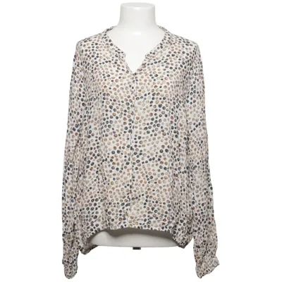 Blouse (Wit, Bruin, Grijs) van Gina Laura Viscose