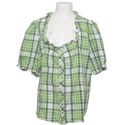 Dirndlblus (Grön, Vit) från Spieth & Wensky Bomull, Elastan, Polyester
