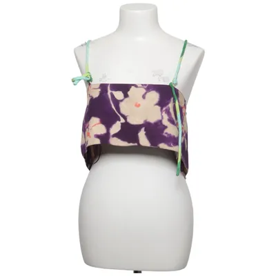 Top (Purple, Beige, Multicolored) from Zara Cotton, Linen, Viscose