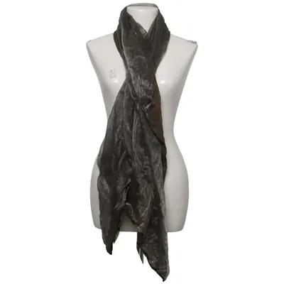 Shawl (Brown, Gray, Green) from Etro Silk, Linen