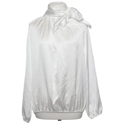 Pussy bow blouse (White) Polyester