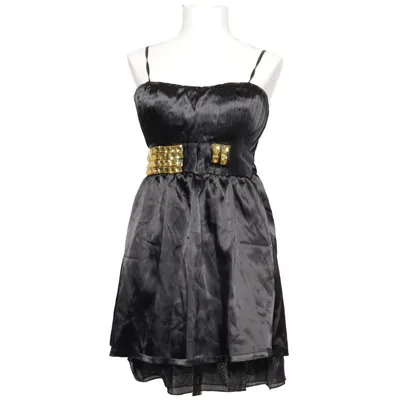 Cocktail dress (Black, Gold) from Perfect Cotton, Polyester