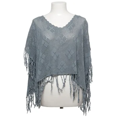 Poncho (Grå) från Glamorous Akryl, Bomull
