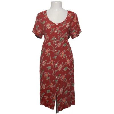 Robe portefeuille (Rouge, Multicolore) de Jackpot by Carli Gry Viscose