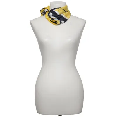 Cache-col (Jaune, Bleu, Blanc) de Tommy Hilfiger Soie