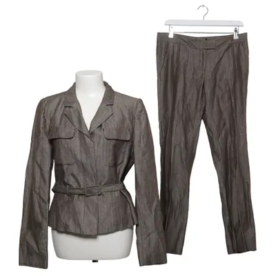 Suit (Brown) from Zero Linen, Polyester, Viscose