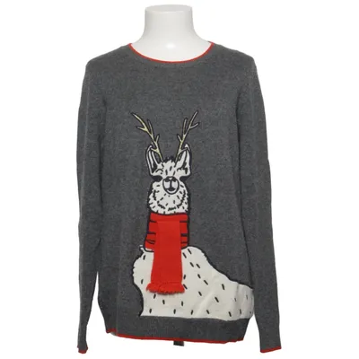 Julesweater (Grå, Rød, Hvid) fra Boden Kashmir, Bomuld, Polyamid, Viscose, Uld