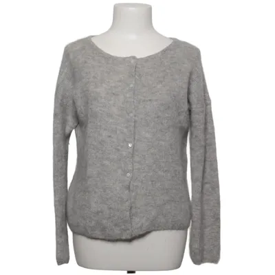 Cardigan (Gray) from La Maille Sézane Alpaca wool, Mohair, Polyamide, Polyester