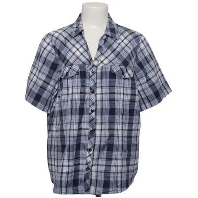 Chemise à manches courtes (Bleu, Blanc, Gris) de Åshild Coton