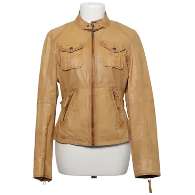 Läderjacka (Beige) från Gipsy Skinn, Polyester