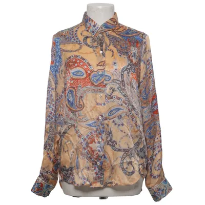 Bluse (Beige, Blau, Rot) von Jacques Britt Seide