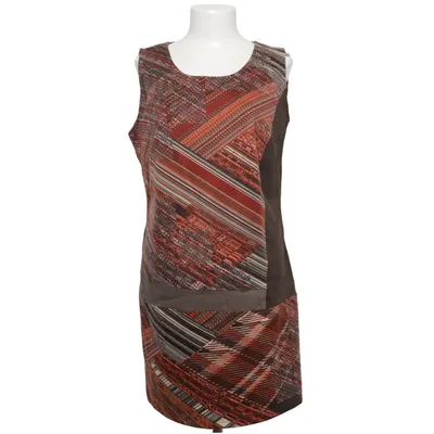 Jurk (Bruin, Rood, Meerkleurig) van Choice by Steilmann Katoen, Elastaan, Polyamide, Polyester