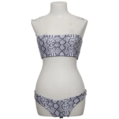 Bikini (Gray, White, Black) from Zaful Elastane, Polyester