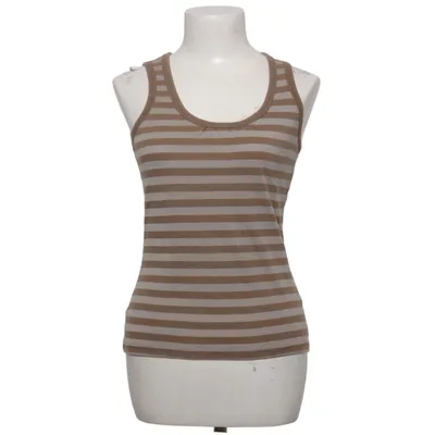 Tanktop  (Brun, Hvid) fra Flash Lights Bomuld, Elastan, Polyester
