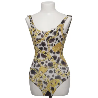 Badedragt (Guld, Brun, Flerfarvet) fra H&M x Moschino Polyester, Elastan