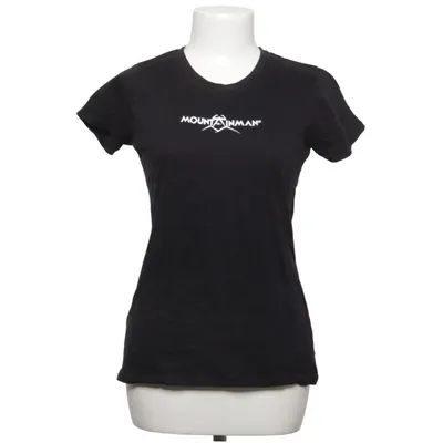 T-shirt (Zwart) van Mountain Katoen