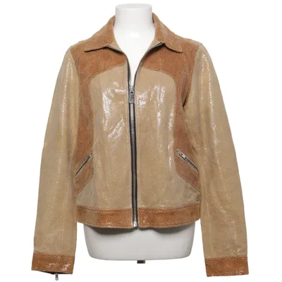 Bikerjakke (Brun, Beige) fra Scotch & Soda Bomuld, Ruskind