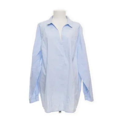 Shirt (Blue, White) from New Look Curves Cotton, Polyester