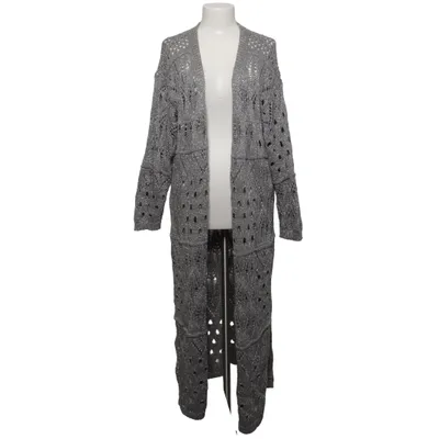 Cardigan (Grå) fra Mat. Bomuld, Metallfiber