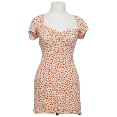 Dress (White, Orange) from Bershka