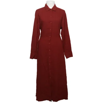 Skjortekjole (Rød) fra Massimo Dutti Elastan, Viscose, Uld
