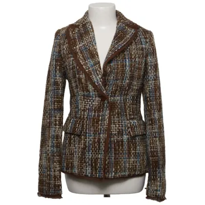 Blazer (Brown, Blue, Multicolored) from LA City Acrylic, Polyester