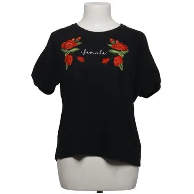 T-shirt (Sort, Flerfarvet) fra Find Bomuld