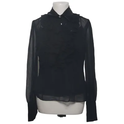 Bluse (Sort) fra Karen Millen Elastan, Polyester, Silke