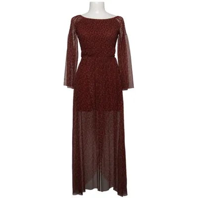 Maxikjole (Rød, Flerfarvet) fra Mira & Co Elastan, Polyester, Viscose
