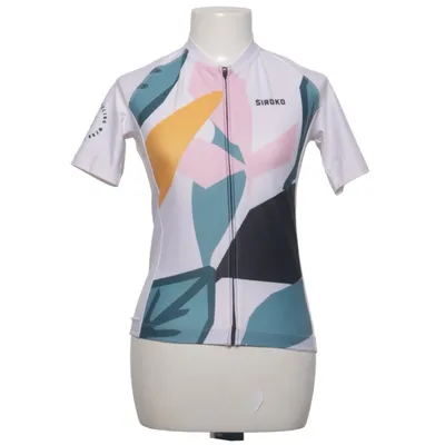 Wielershirt (Wit, Meerkleurig) van Siroko Elastaan, Polyester