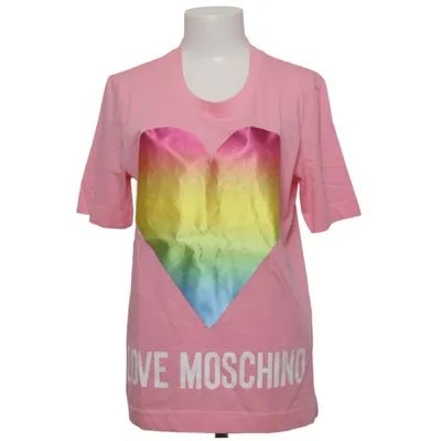 T-shirt (Rose, Multicolore) de Love Moschino Coton, Élasthane