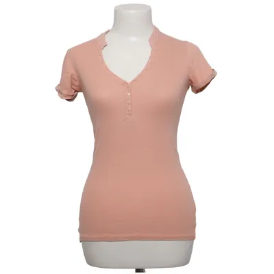 Henley shirt (Roze) van My Basic Katoen, Elastaan