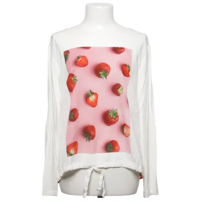 Lange mouwen shirt (Wit, Rood, Roze) van Me&Lou Elastaan, Viscose