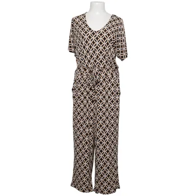 Byxdress (Svart, Beige) från Kim & Co Elastan, Polyester