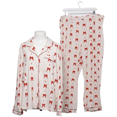 Pajamas (White, Red) from Chelsea Peers Elastane, Recycled polyester