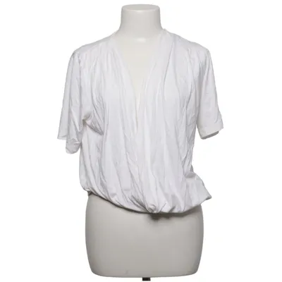 Slå-om bluse (Hvid) fra Mooij Elastan, Viscose