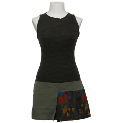 Dress (Green, Multicolored) from Custo Barcelona Acetate, Cotton, Polyester, Wool