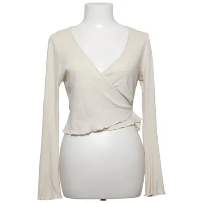 Slå-om bluse (Hvid) fra Collection Pimkie Bomuld, Polyester