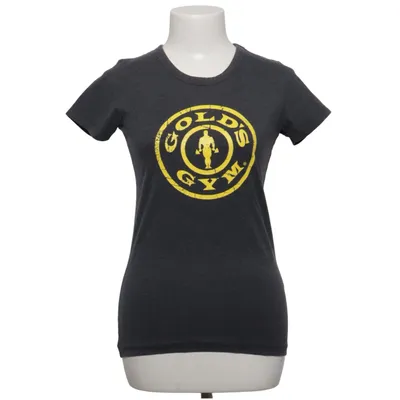 T-shirt (Grå, Gul) från Gold's Gym Bomull, Elastan, Polyester