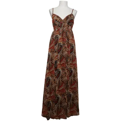 Maxikleid (Rot, Braun, Mehrfarbig) von LA City Polyester