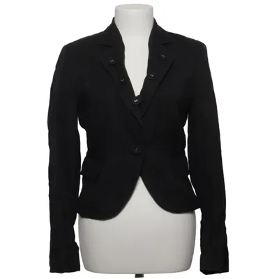 Blazer (Sort) fra Mark Acetat, Bomuld, Linned, Metallfiber
