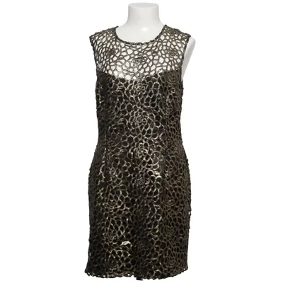 Cocktailklänning (Svart, Guldfärgad) från Lipsy London Elastan, Polyester
