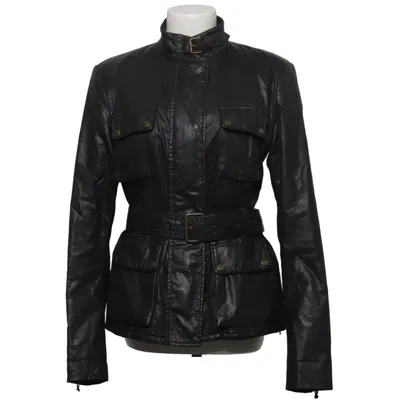 Jacket (Black) from Belstaff Cotton, Polyurethane