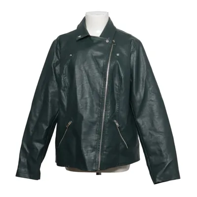 Bikerjakke (Grøn) fra Kiabi Bomuld, Polyester, Viscose
