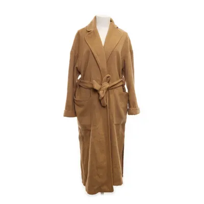 Manteau (Marron) de Mioni Polyester, Laine