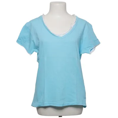 T-shirt (Bleu, Blanc) de Biaggio Coton