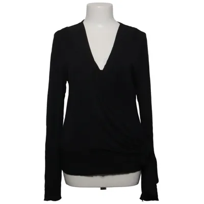 Wrap blouse (Black) from Zucchero Acetate, Acrylic, Elastane, Metallic fiber, Polyamide, Viscose, Wool