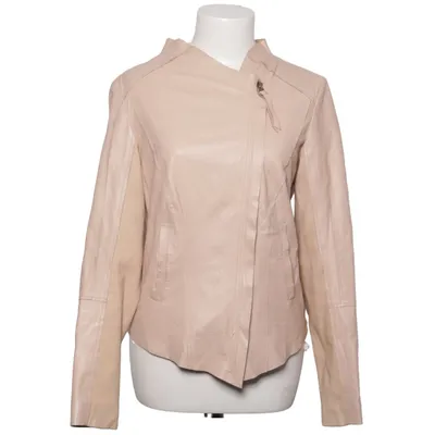 Biker jacket (Beige, Rosegold) from Freaky Nation Leather