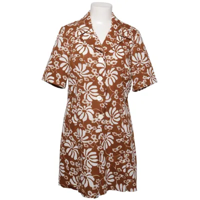 Dress (Brown, White) from Finn Karelia Polyester