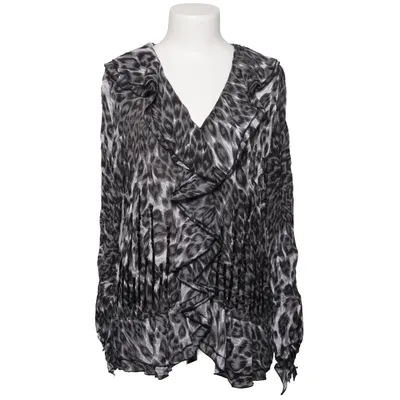Bluse (Sort, Hvid) fra Ambria Polyester